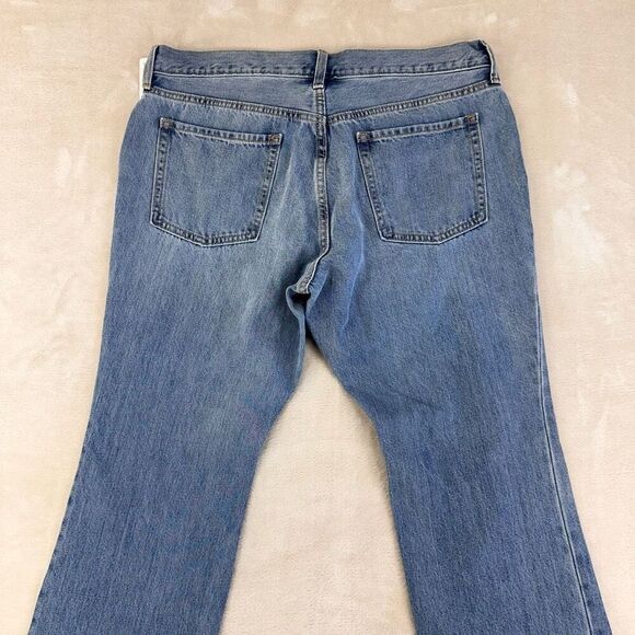 Old Navy Jeans Women’s 14 Low Rise Bootcut Blue‎ Distressed NWT Retro Y2K Cotton - Picture 6 of 8